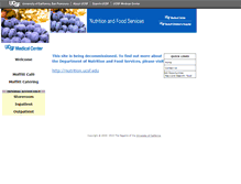 Tablet Screenshot of nutrition.ucsfmedicalcenter.org