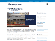 Tablet Screenshot of mountzion.ucsfmedicalcenter.org
